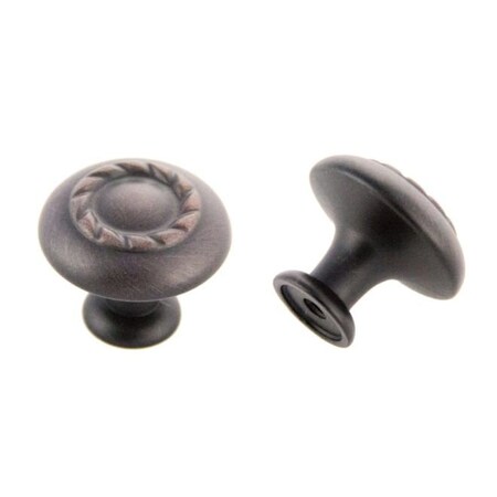 Crown 1-1/5" Rope Cabinet Knob Oil Rubbed Bronze Finish CHK97010B